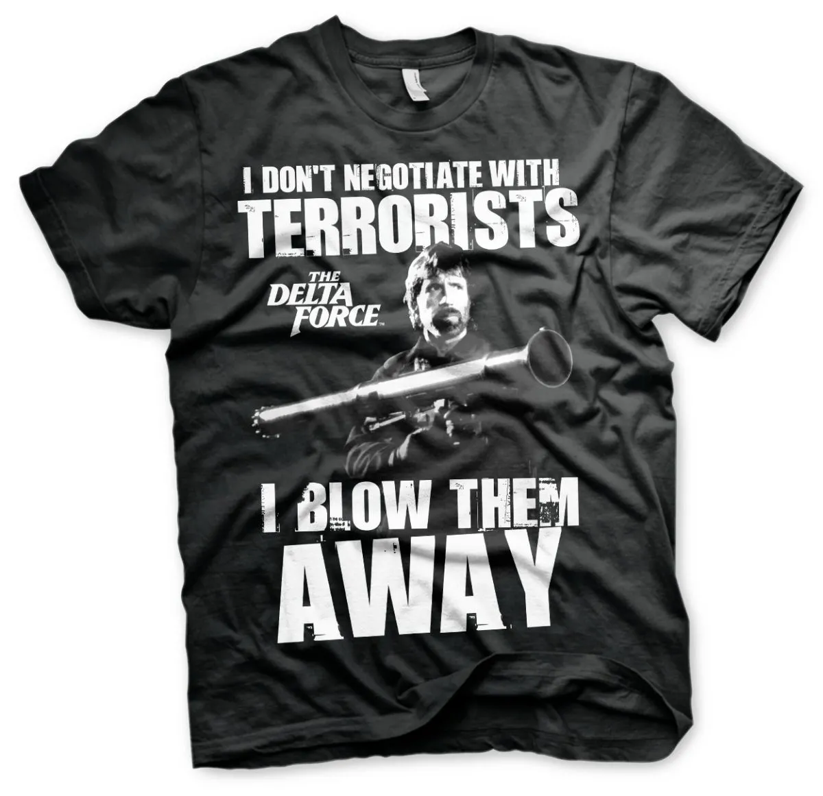 Chuck Norris - I Blow Terrorists Away  T-Shirt